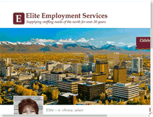 Tablet Screenshot of elite-employment.com